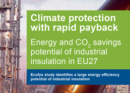 Climate Protection with Rapid Payback: Energy and CO2 savings potential of industrial insulation in EU