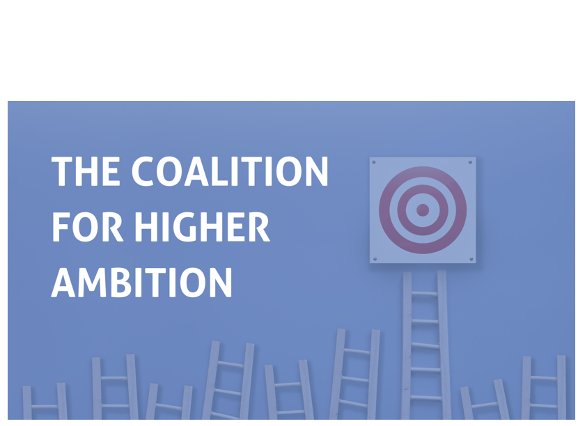March 2025 statement from the Coalition for Higher Ambition